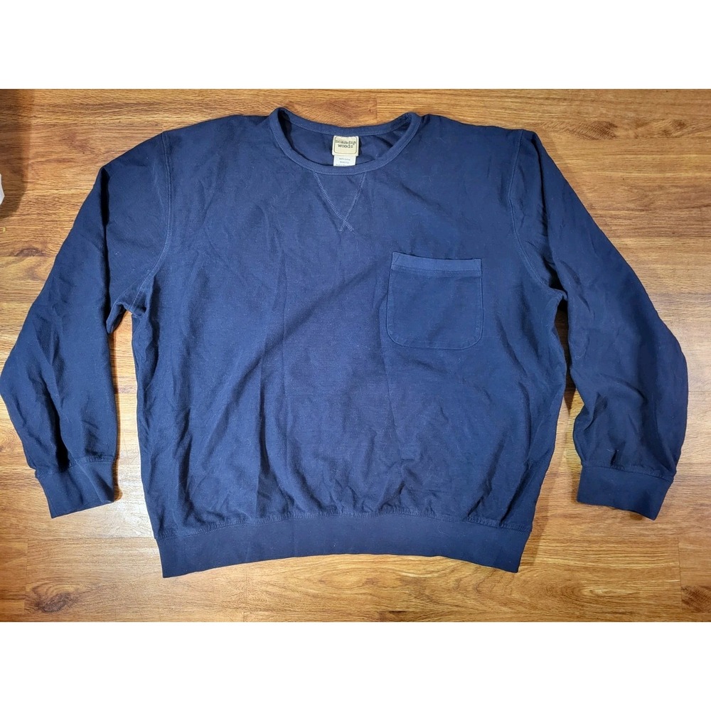 Vintage Scandia Woods‎ Comfy Soft Sweatshirt XL Mens Long Sleeve Blue